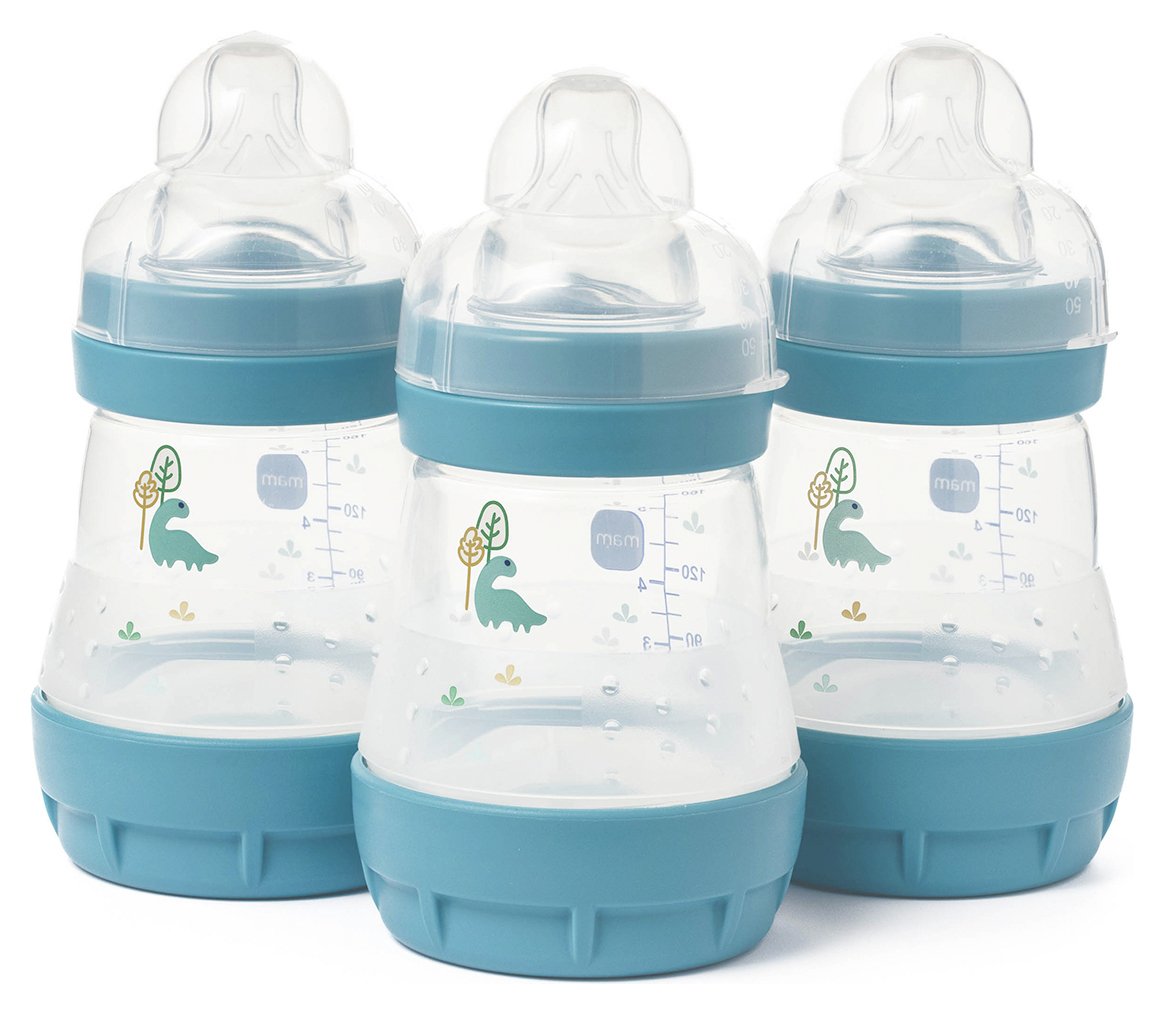 MAM Easy Start Anti-Colic 160ml Baby Bottles 3 Pack Blue 
