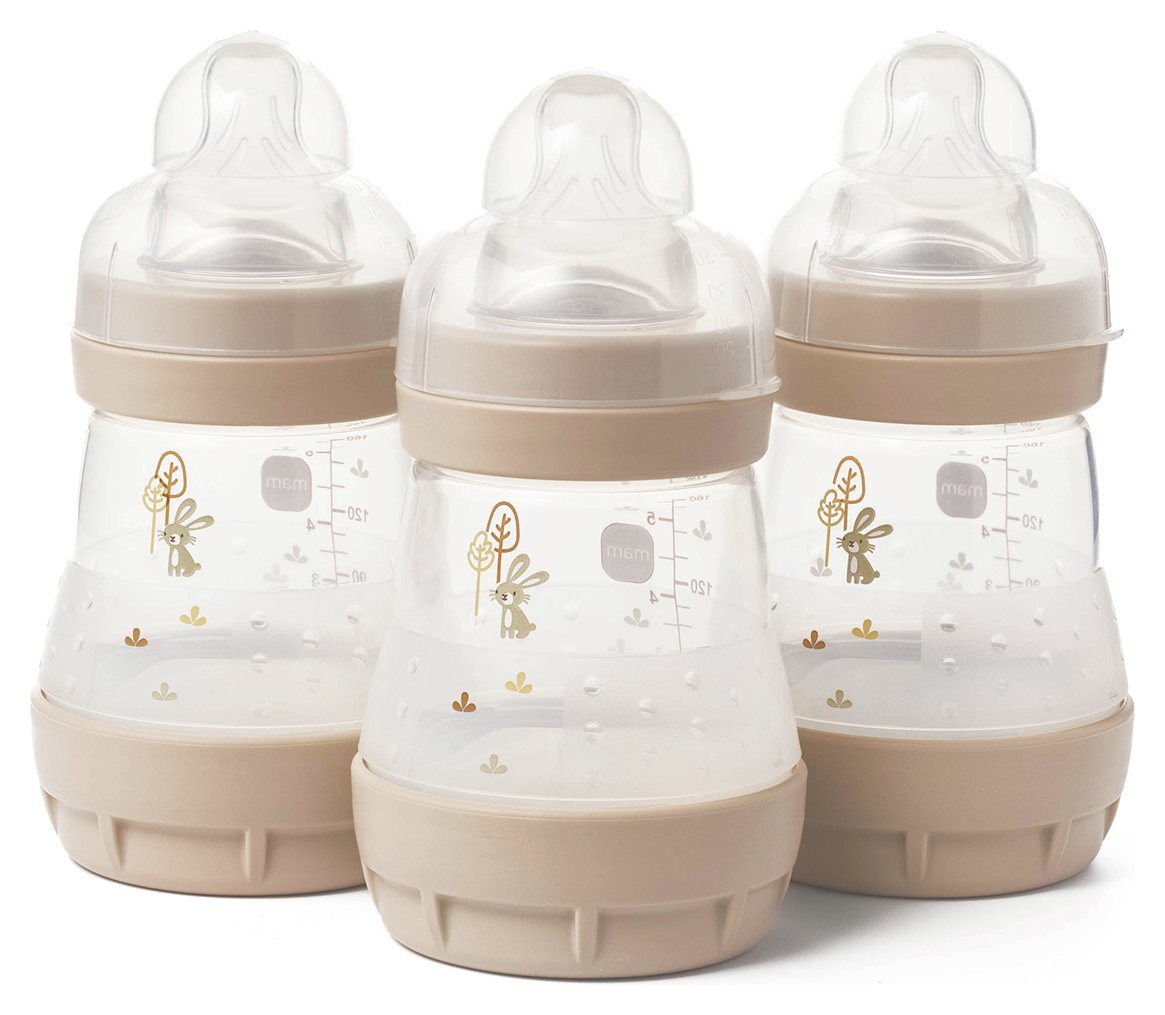 MAM Easy Start Anti-Colic 160ml Baby Bottles 3 Pack White 