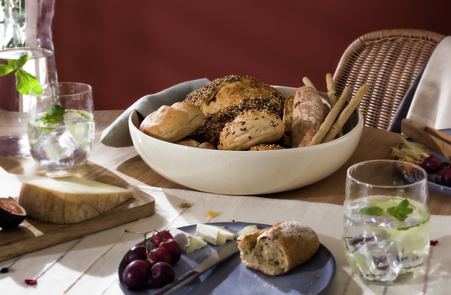 Habitat Evora Stoneware Serving Bowl - Naturals