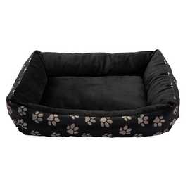 Paw Print Square Pet Bed - Medium