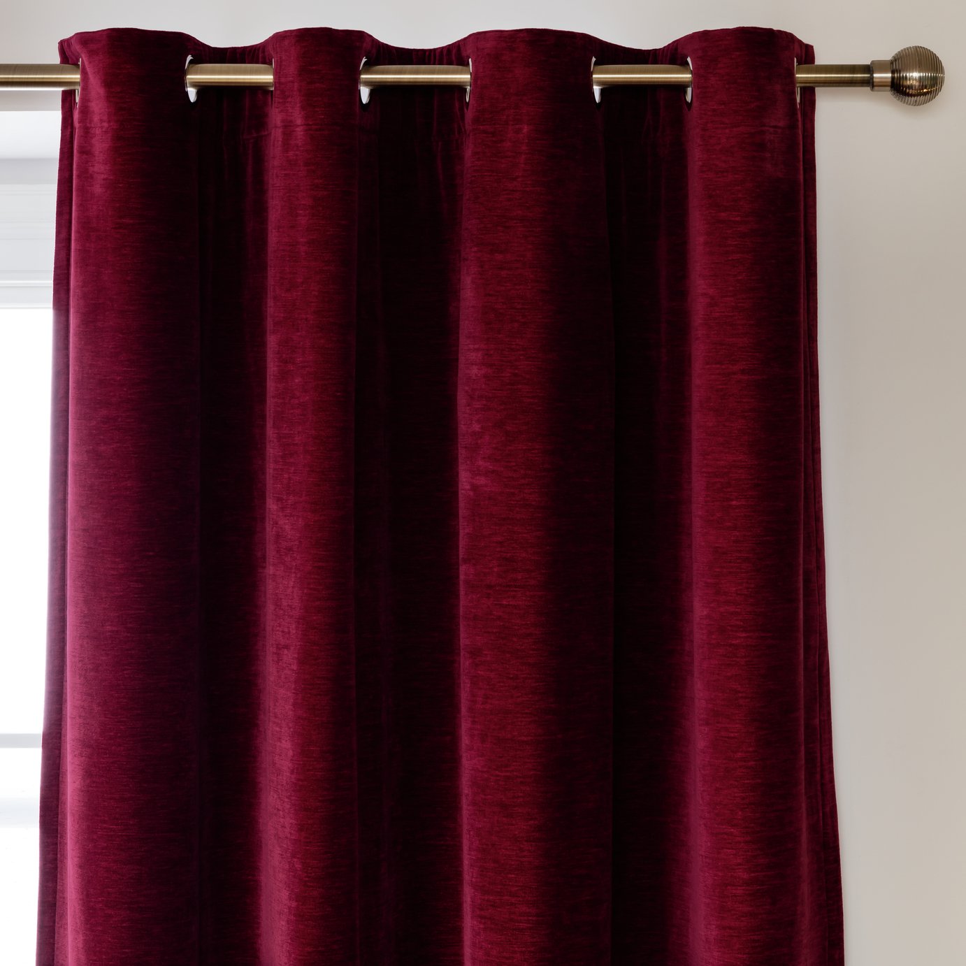 Habitat Plain Chenille Blackout Lined Thermal Curtain