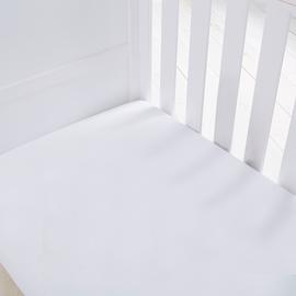 Silentnight Kids White Cot Bed Cotton Fitted Sheets