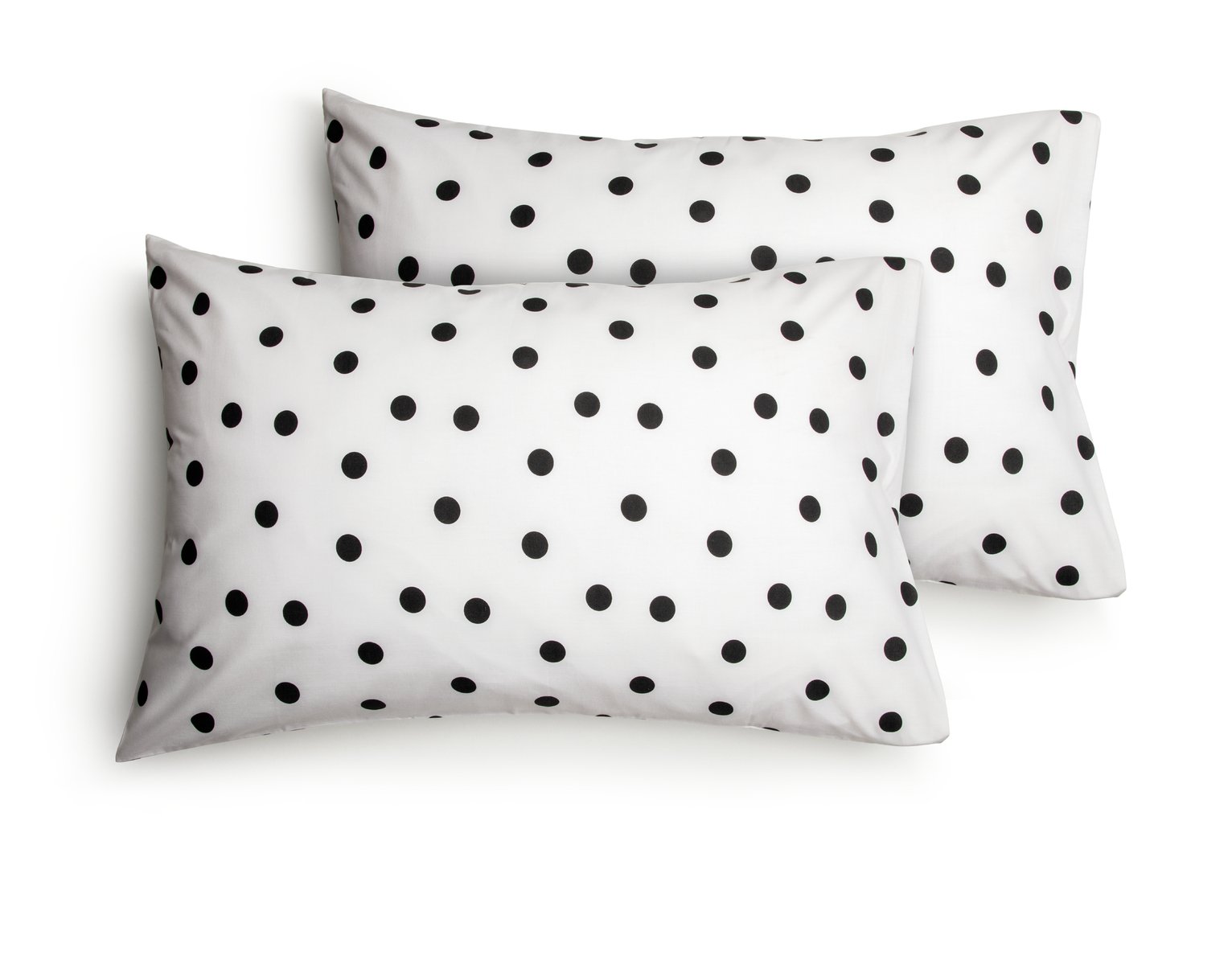 Argos Home Monochrome Spot Standard Pillowcase Pair