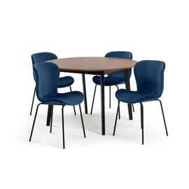 Habitat Sunny Wood Effect Dining Table & 4 Chairs