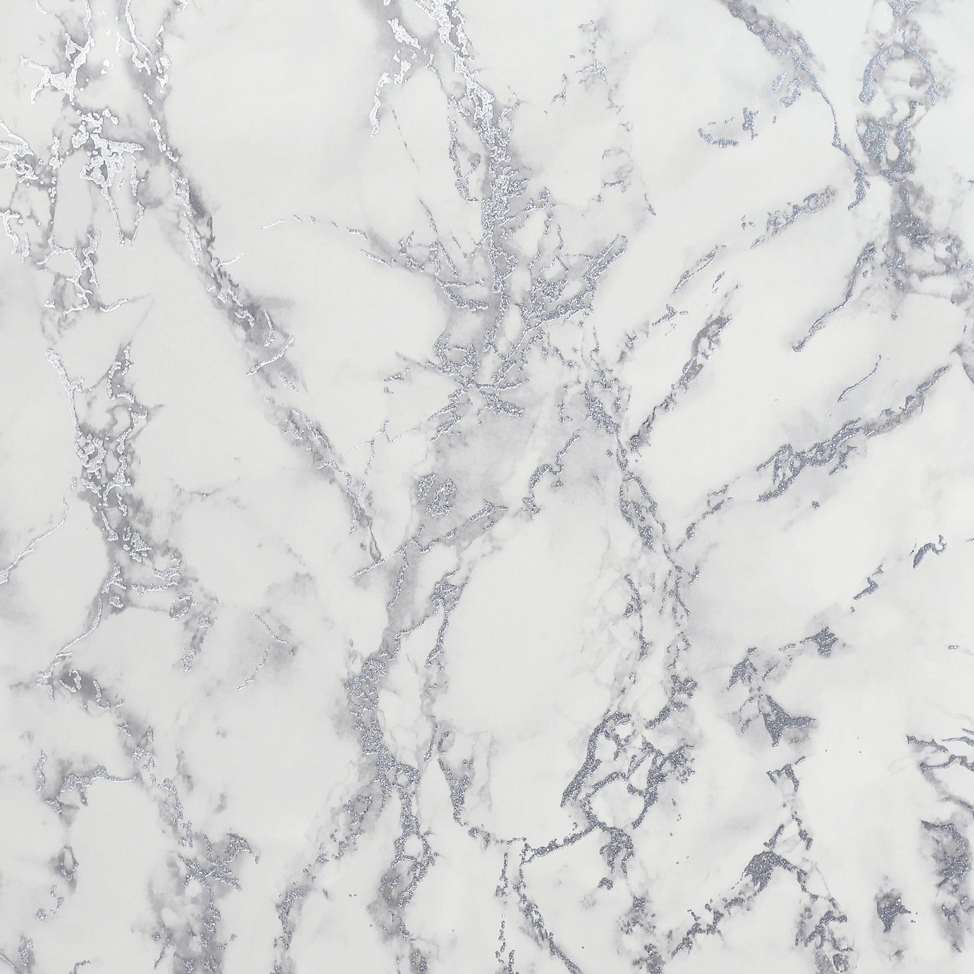 Arthouse Carrara Marble Silver Wallpaper