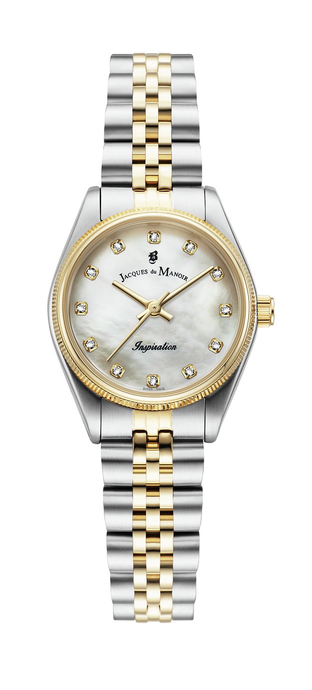 Jacques Du Manoir Ladies Two Tone Stainless Steel Bracelet Watch