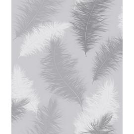 Arthouse Sussaro Feather Grey Wallpaper
