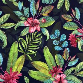 Arthouse Tropical Paradise Multicolor Wallpaper