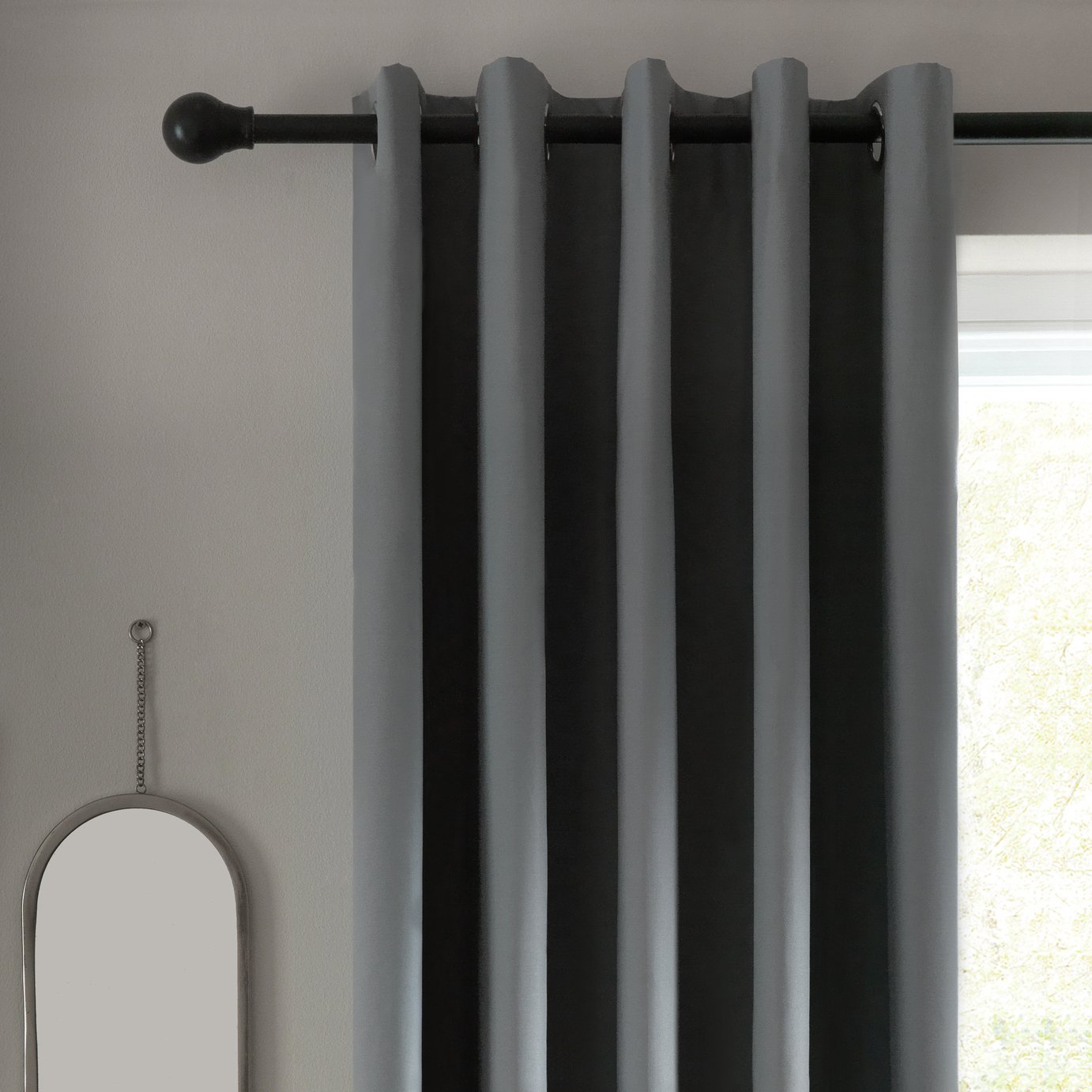 Habitat Plain Blackout Eyelet Curtains