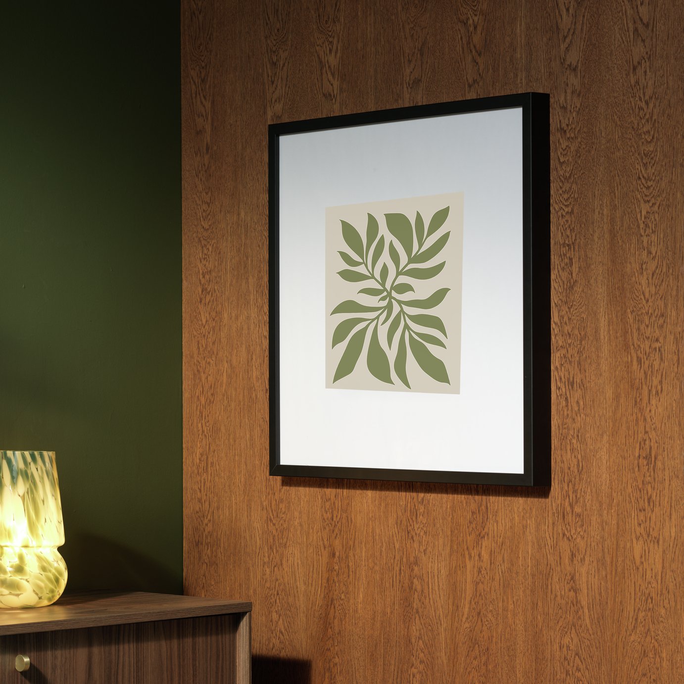 Habitat Dark Birch Black Wooden Picture Frame - 24x24"