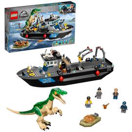 LEGO Jurassic World Baryonyx Dinosaur Boat Escape Toy 76942