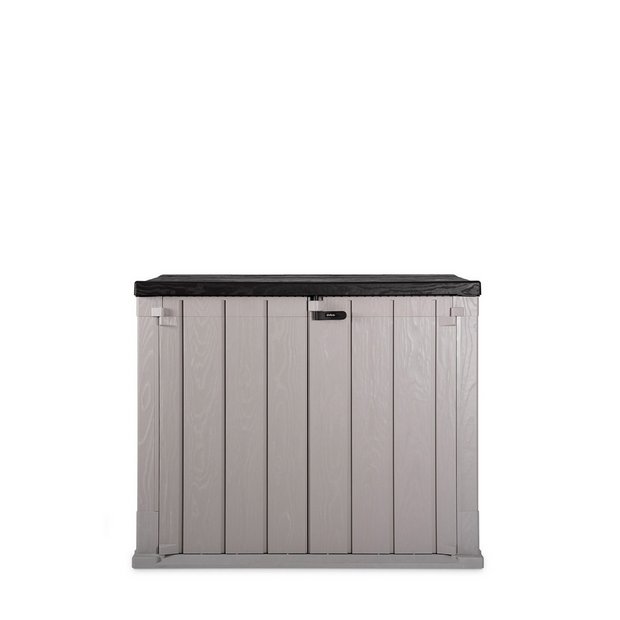 Buy Toomax Storaway 842L Wood Effect Garden Storage Shed - Grey | Garden storage boxes and cupboards | Argos