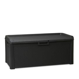 Toomax 550L Rattan Effect Cushion Storage Box - Anthracite