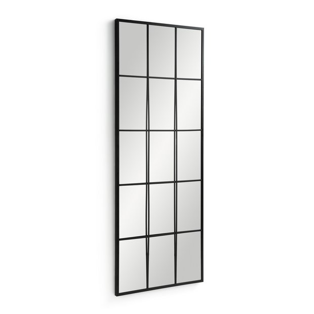 Buy Habitat Full Length Window Mirror - Black - 140x60cm | Wall mirrors | Argos