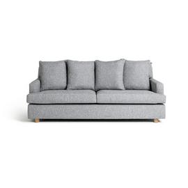 Habitat Lana 3 Seater Fabric Sofa with Cushion - Grey 