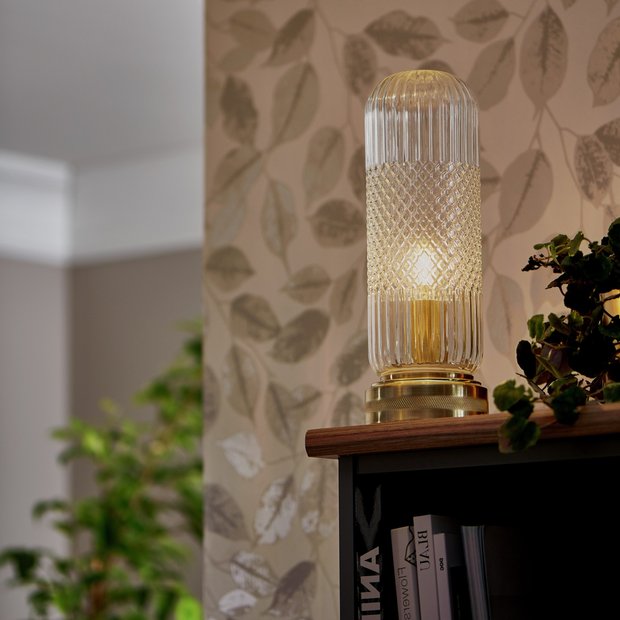 Buy Habitat Perses Glass Pill Touch Lamp | lamps |