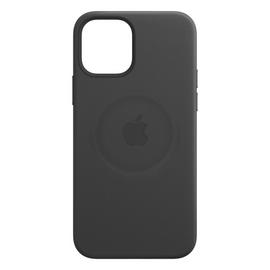 Apple iPhone 12 Mini Leather MagSafe Phone Case - Black