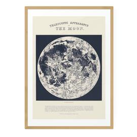 EEP Aster Telescopic Moon Framed Print - A3
