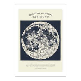 EEP Aster Telescopic Moon Unframed Print - A2