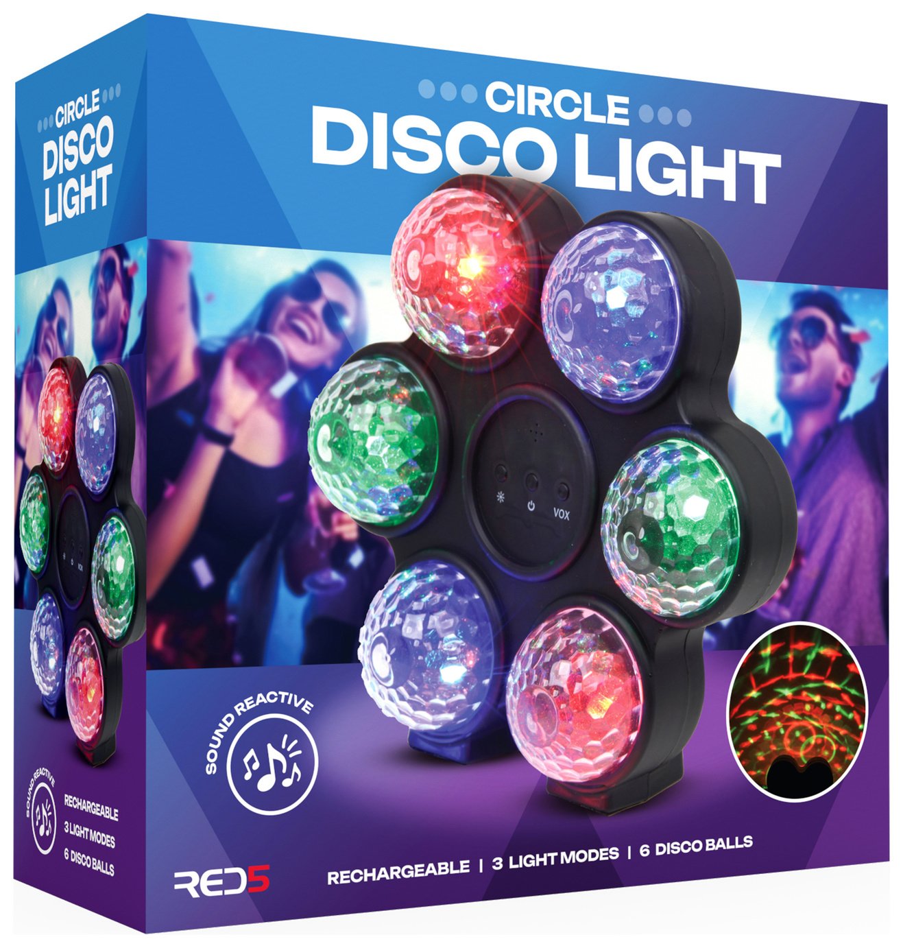RED5 Circle Disco Light