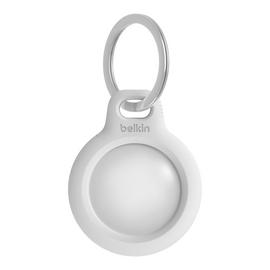 Belkin AirTag Holder With Key Ring - White