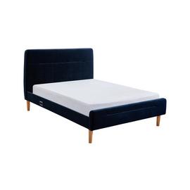 Koble Nodd Smart Velvet Kingsize Bed Frame - Blue