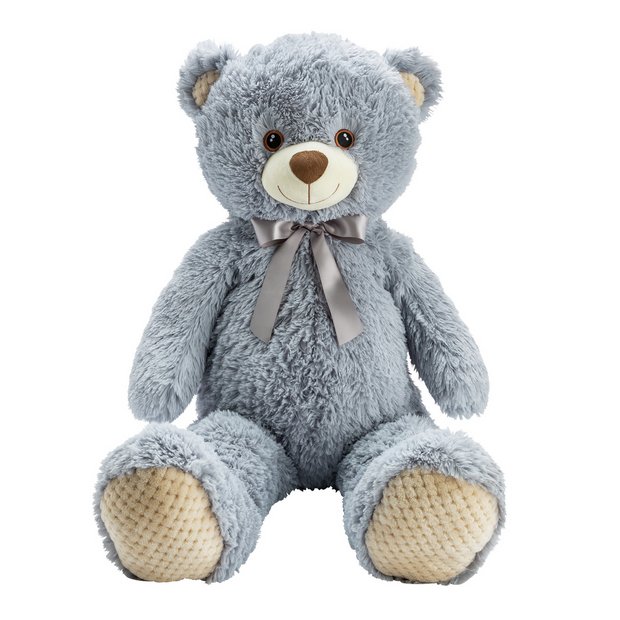 Buy 100cm Bear Soft Toy Grey Teddy bears and soft toys Argos