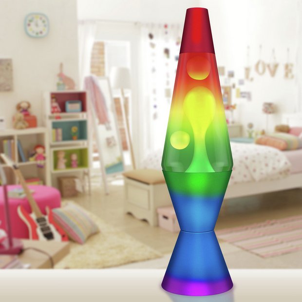 Buy Lava 14.5in Rainbow Lava Lamp | Novelty lights | Argos
