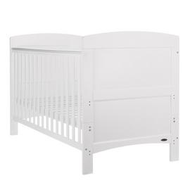 Obaby Grace Cot Bed with Mattress - White