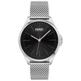 HUGO Smash Men's Silver Stainless Steel Bracelet Watch