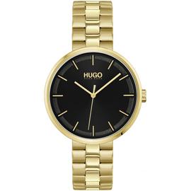 HUGO Crush Ladies Gold Plated Bracelet Watch