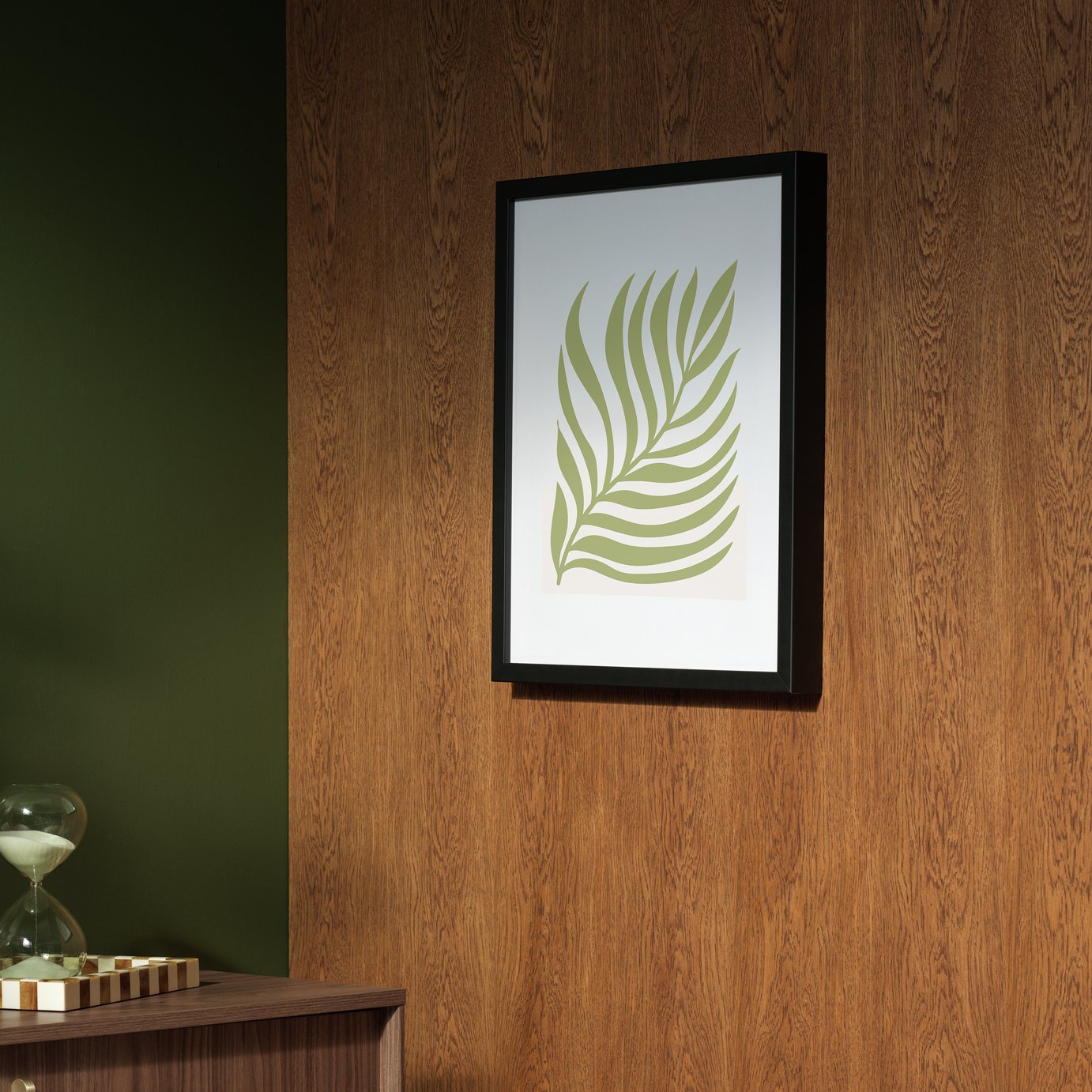 Habitat Black Dark Birch Wooden Picture Frame - 40x50cm