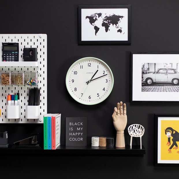 Buy Jones Jam Wall Clock Neo Mint Clocks Argos