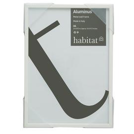 Habitat Aluminus Metal Picture Frame - White - 31x23cm
