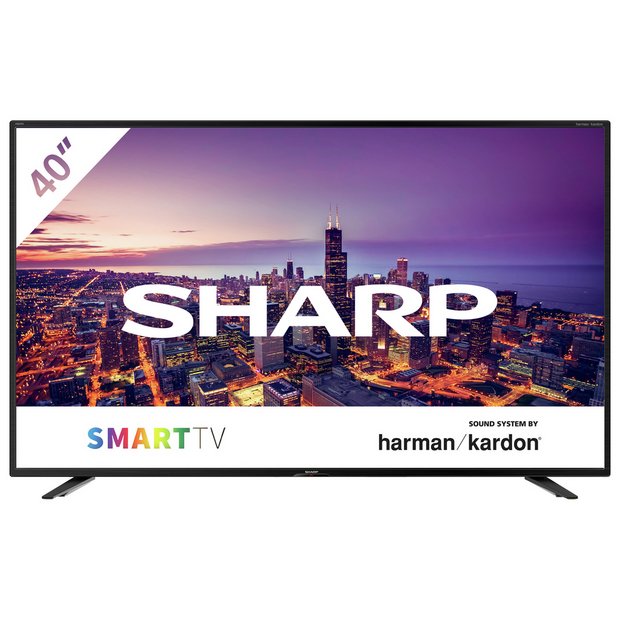 Buy Sharp 40Inch 4T-C40BJ4KF2FB Smart 4K UHD HDR LED Freeview TV | Televisions | Argos