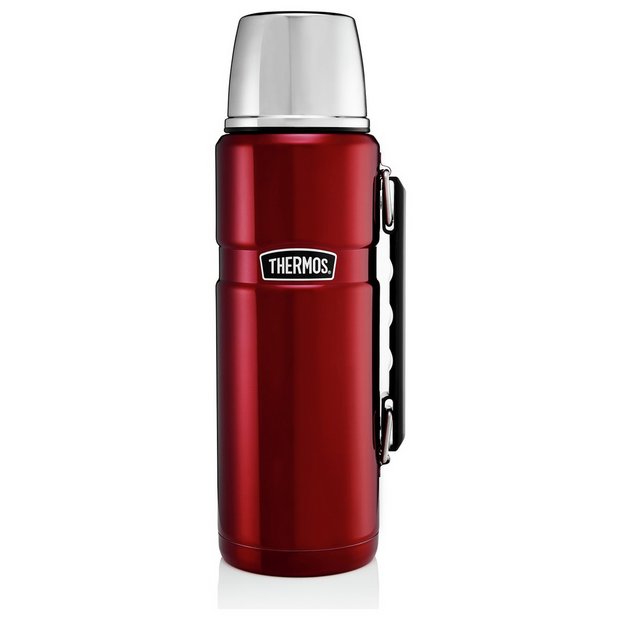 New THERMOS ThermoCafe Vacuum Insulated Travel Cup 200ml Coffee Cup Black  Red