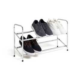Argos Home 2 Tier Extending Shoe Rack - Chrome