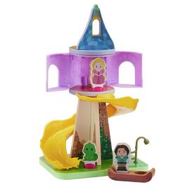 Disney Princess Rapunzel Wooden Tower and Figure Playset