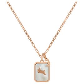 Radley 18ct Rose Gold Plated Silver Initial Charm Pendant J