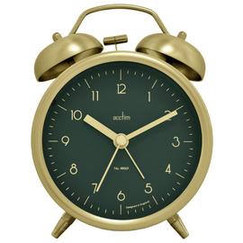 Acctim  Aksel Double Bell Alarm Clock - Brass