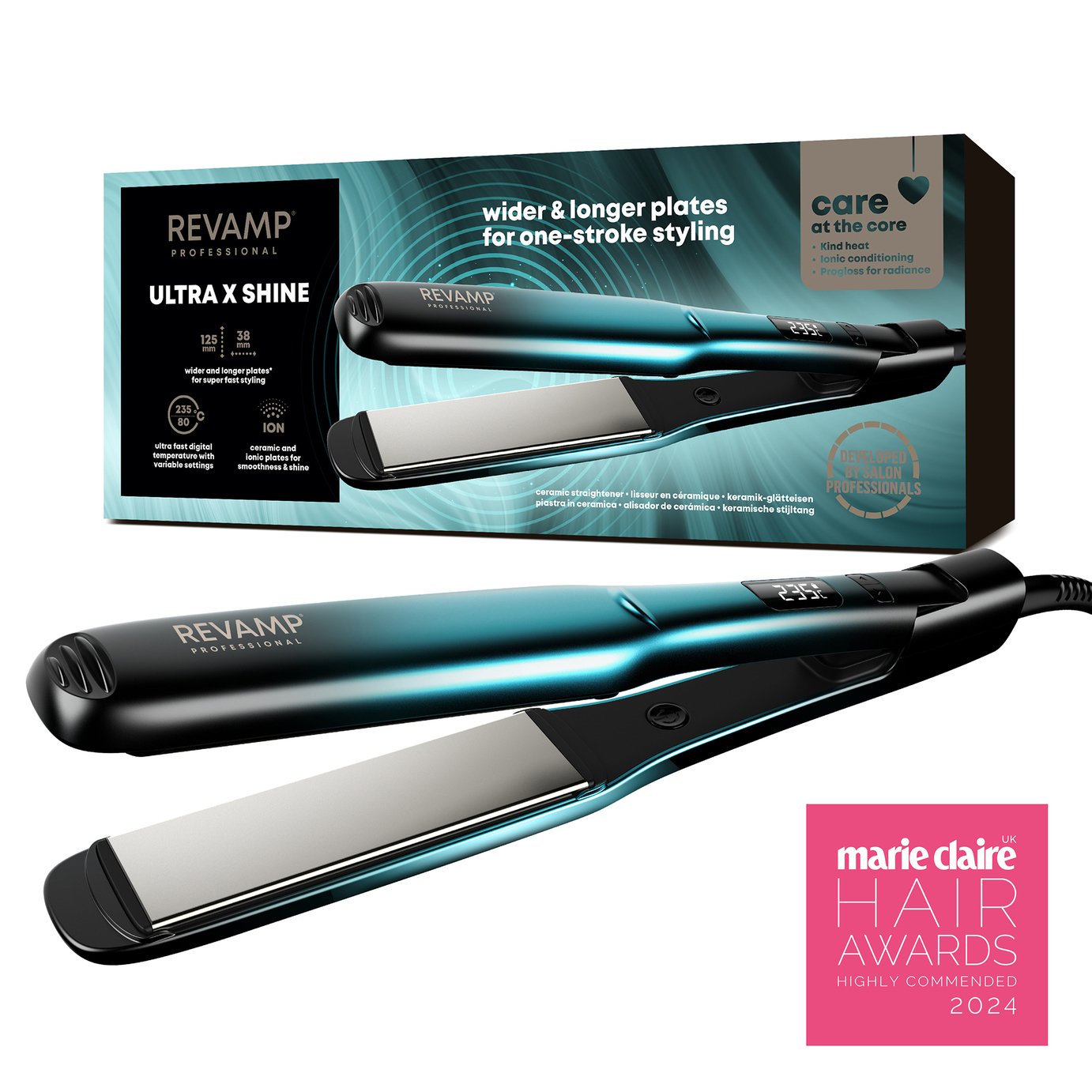 Revamp ST-2000-GB Ultra X Shine Hair Straightener - Black