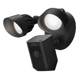 Ring Floodlight Wired Plus Cam Security Camera CCTV - Black