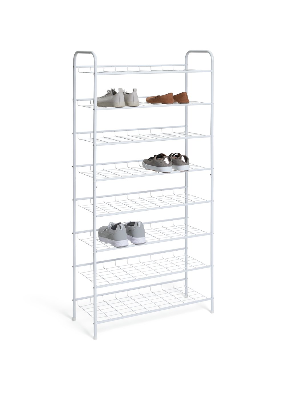 Argos Home Jorn 8 Tier Shoe Rack - White
