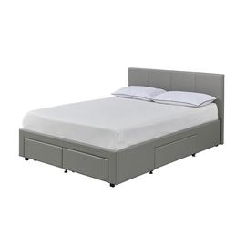 Argos Home Lavendon 4 Drawer Double Bed Frame - Grey