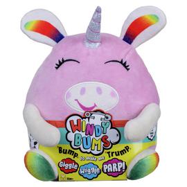 Windy Bums Cheeky Farting Soft Unicorn Toy