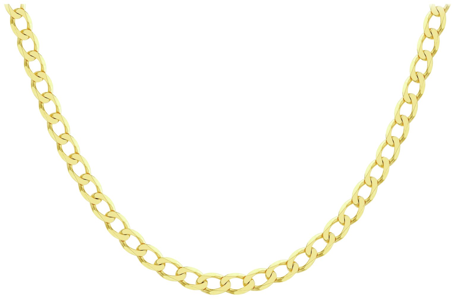 Revere 9ct Yellow Gold Italian Diamond Cut 20 Inch Chain