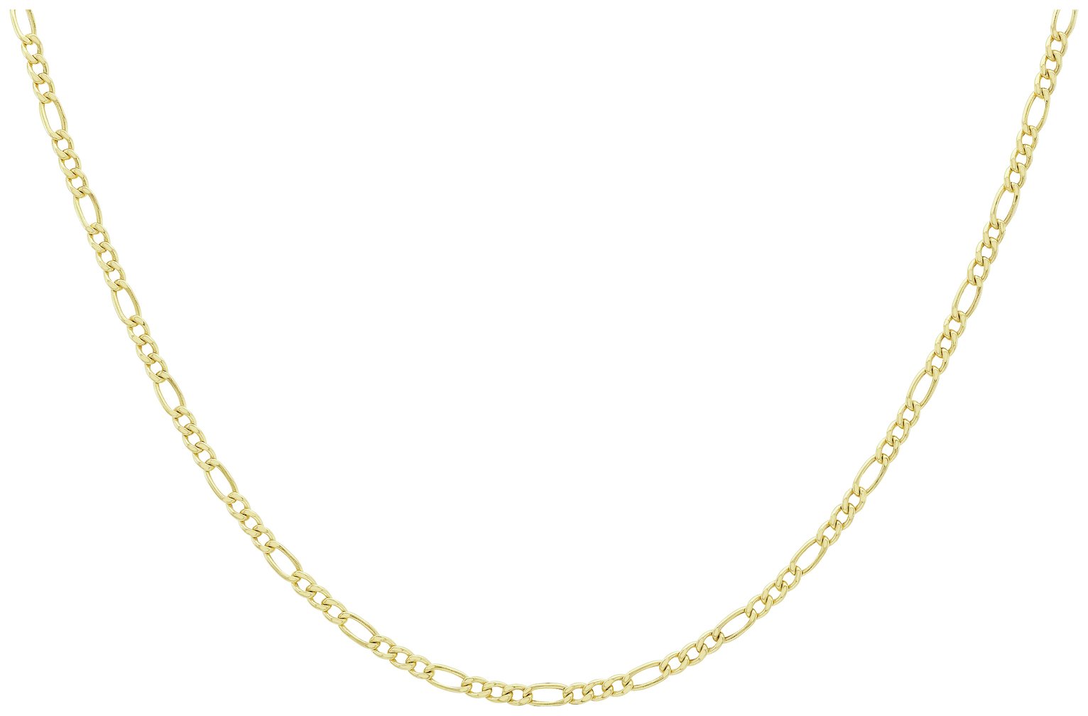 Revere 9ct Yellow Gold Italian Figaro Link Chain