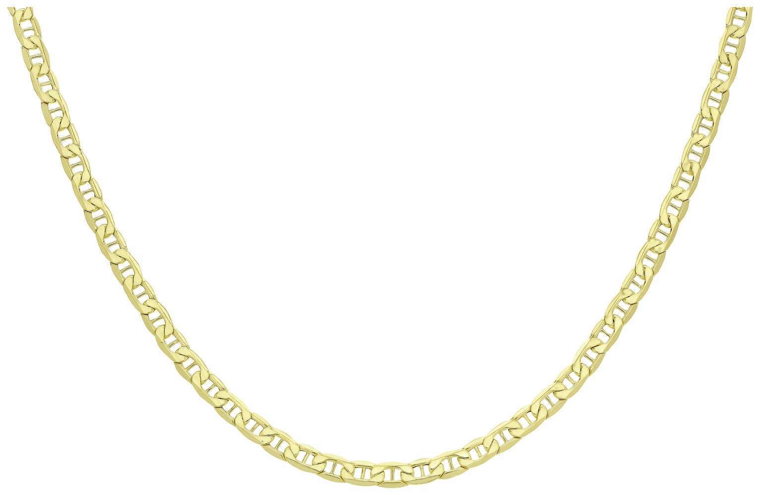 Revere 9ct Yellow Gold Italian Rambo 24 Inch Chain