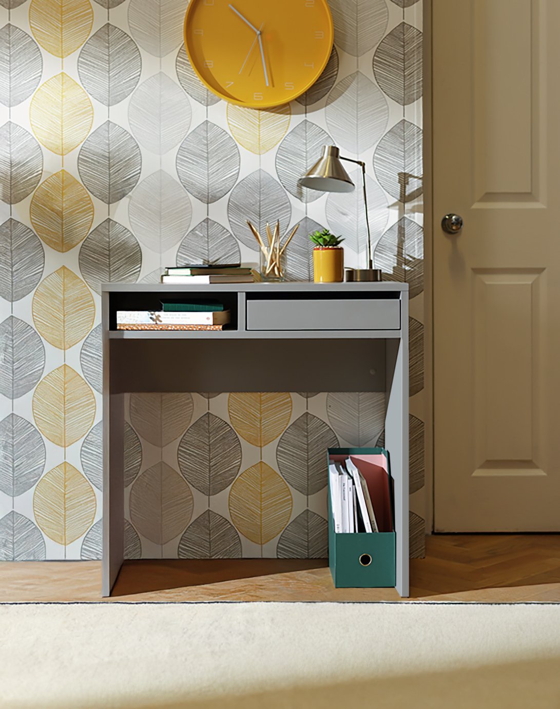 Argos Home Pepper 1 Drawer Desk - Grey