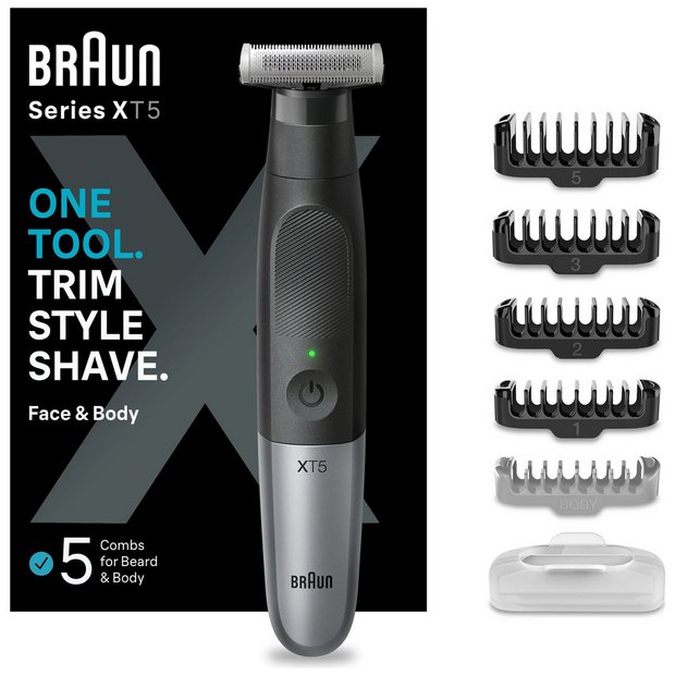 Buy Braun Series XT5 Face and Body Trimmer XT5100, Mens electric shavers
